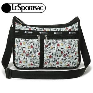 LeSportsac x Peanuts *RARE* Deluxe Everyday Bag Snoopy & Woodstock